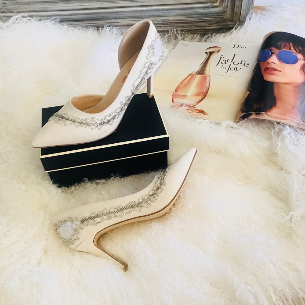 Bridal Heels Stiletto Heel Dorsay Pumps Shoes